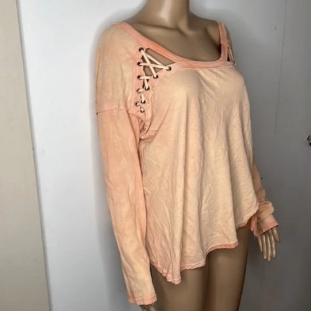 Free People First Love Lace-up Long Sleeve - L - Picture 5 of 11